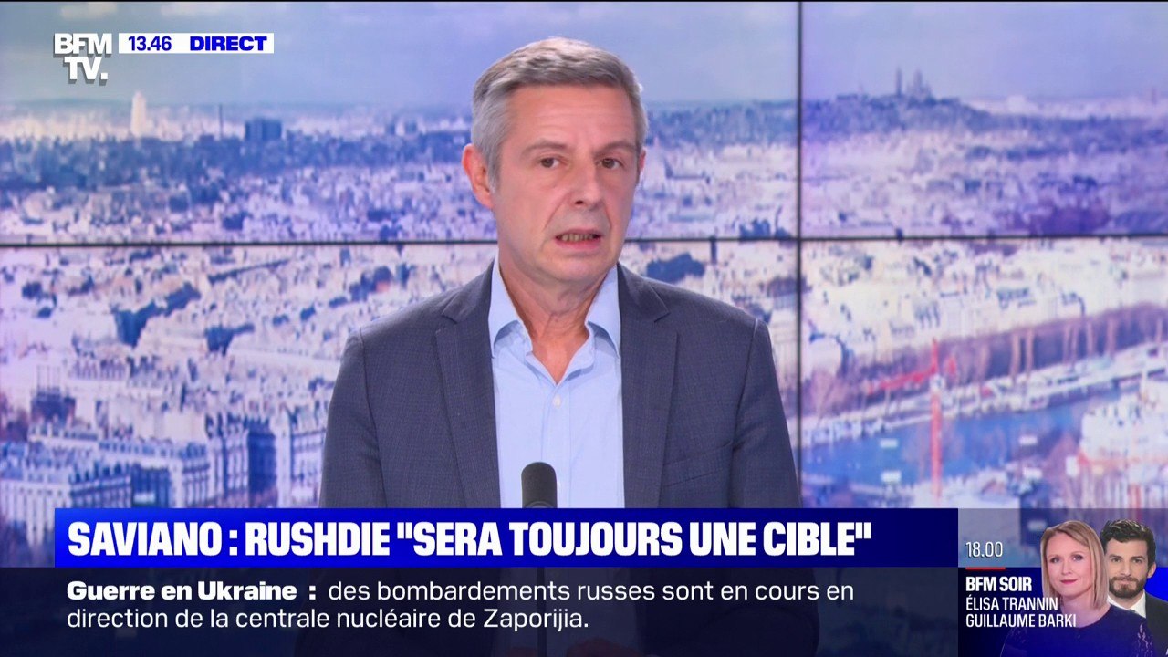 "C'est le retour des années terribles, pour lui": pour Anthony Bellanger, l'attaque de Salman Rushdie présage un retour dans la "clandestinité" pour l'écrivain