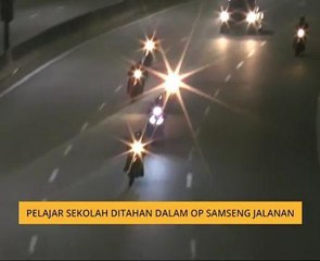 Pelajar sekolah ditahan dalam Op Samseng Jalanan