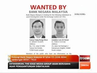 BNM cari dua individu bantu siasatan