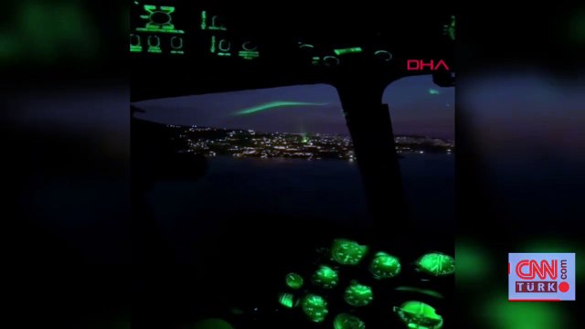 Söndürme helikopterine lazer tuttular