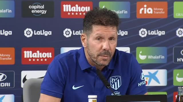 Simeone ante el posible fichaje de Ronaldo: mañana jugamos con el Getafe, un partido importante para el equipo