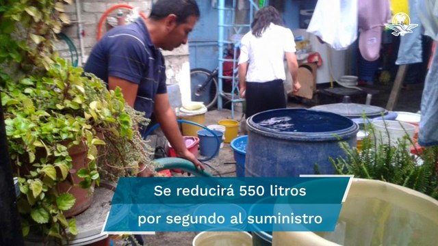 ¡Aguas! Habrá corte de suministro de agua en CDMX este 15 de agosto