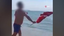 Arnavutluk’ta Türk bayrağına çirkin saldırı