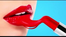 22 SIMPLE LIFE HACKS FOR YOUR LIPS || 5 minute crafts