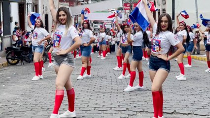 Estudiantes participan del primer desfile patrio en Matagalpa