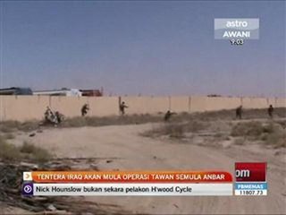 Tentera Iraq akan mula operasi tawan semula Anbar