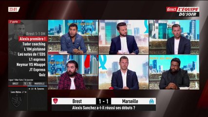 Brest 1-1 OM, Alexis Sanchez a-t-il réussi ses débuts ? - L'Équipe du Soir - extrait