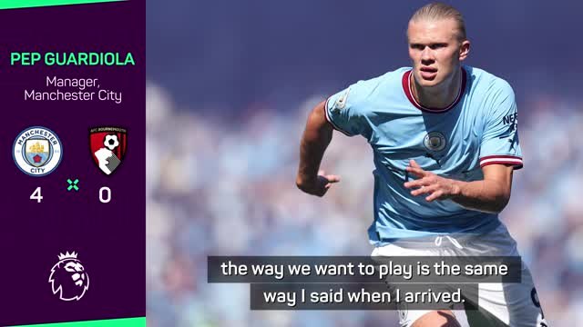 Haaland adaptation to City style will take time - Guardiola