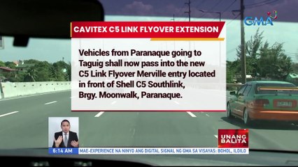 CAVITEX C5 link flyover extension, bukas na sa mga motorista | UB
