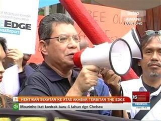 Hentikan sekatan ke atas akhbar terbitan The Edge