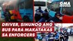 Driver, sinunog ang bus para makatakas sa enforcers | GMA News Feed