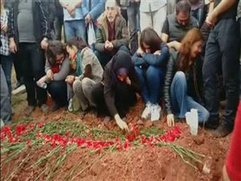 Funeral ceremony held for victim of suicide bomb attack in Ankara