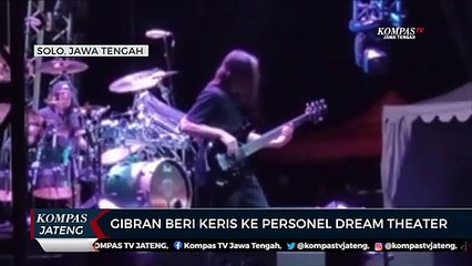 Gibran Beri Keris ke Personel Dream Theater
