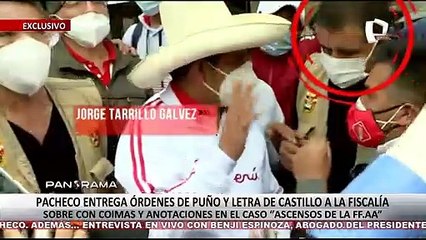 ¡Exclusivo! Bruno Pacheco entregó a la Fiscalía órdenes de puño y letra de Pedro Castillo