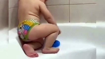 Baby cute and funny moments with water | funny baby vs Water