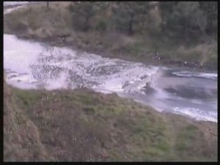 Subida de marea en la playa de Navia 10-3-08