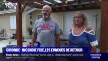 Après avoir été évacués à cause de l'incendie en Gironde, ces habitants retrouvent leur maison