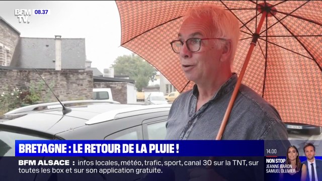 C'est merveilleux : les Bretons contents de retrouver la pluie