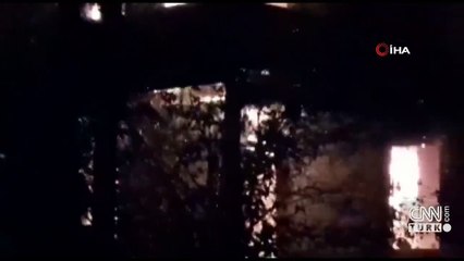 Ahşap evde çıkan yangın korku dolu anlar yaşattı