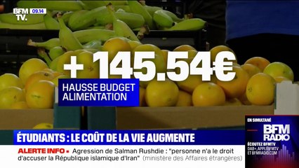 下载视频: Après une augmentation de 6,47% du coût de la vie étudiante, l'Unef alerte