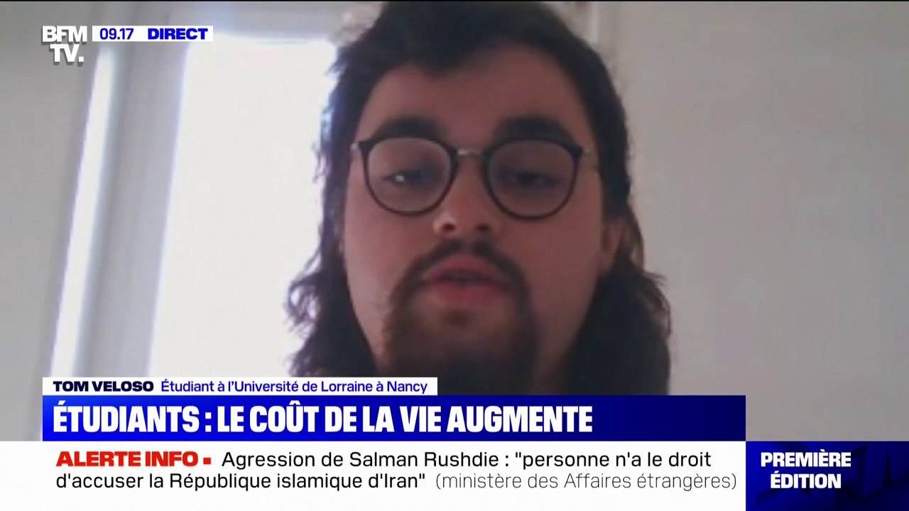 "C'est très compliqué de vivre": cet étudiant alerte sur l'augmentation du coût de la vie étudiante