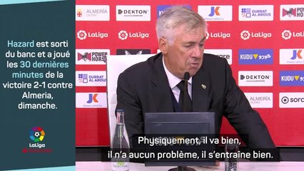 1ère j. - Ancelotti : "Hazard aura beaucoup plus de minutes cette saison"