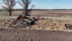 War in Ukraine , American javelins help Ukrainian military destroy Russian tanks