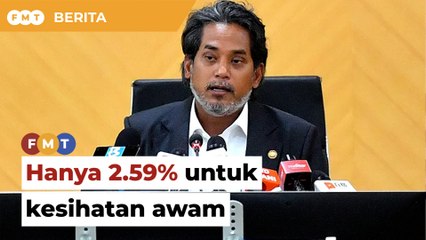 Negara lain peruntuk 4% untuk kesihatan awam, Malaysia hanya 2.59%, dedah KJ