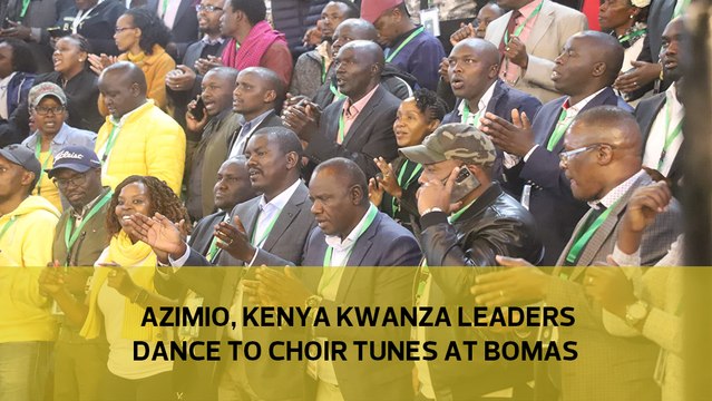 Azimio, Kenya Kwanza leaders dance to choir tunes at Bomas