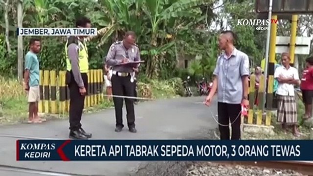 3 Orang Tewas Tertabrak Kereta Api Di Perlintasan Tanpa Palang Pintu