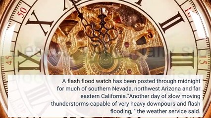 Rain floods Las Vegas streets pours into some casinos in the wettest