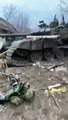 War in Ukraine, Ukrainian military knocked out a Russian tank Т-72