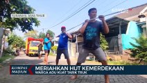 Meriahkan HUT Kemerdekaan, Warga Adu Kuat Tarik Truk