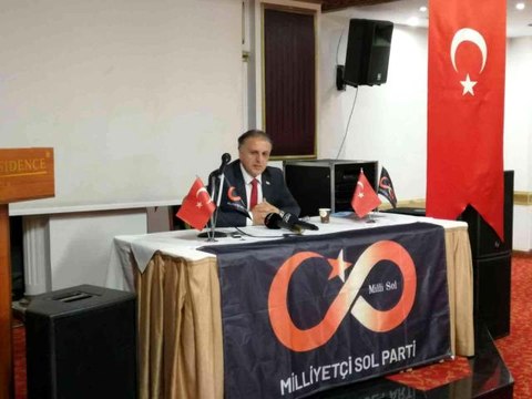 Milliyetçi Sol Parti Genel Başkanı Hüseyin Alpay basın toplantısı düzenledi