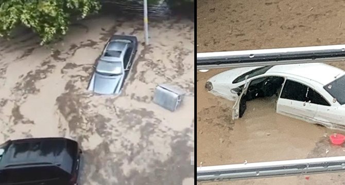 Bursa’da sağanak; dere taştı, araçlar sular içinde kaldı