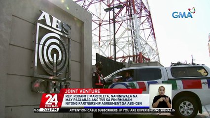 Download Video: Rep. Rodante Marcoleta, naniniwala na may paglabag ang TV5 sa pinirmahan nitong partnership agreement sa ABS-CBN | 24 Oras