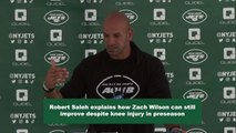 Jets' Robert Saleh Explains How Zach Wilson Can Still Grow Despite Preseason Knee Injury
