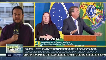 Lula da Silva participa en acto por la democracia en la universidad de São Paulo