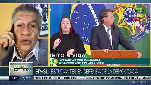 Agenda Abierta 15-08: Estudiantes brasileños defienden la democracia del país