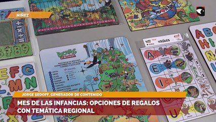 Mes de las infancias opciones de regalos con temática regional