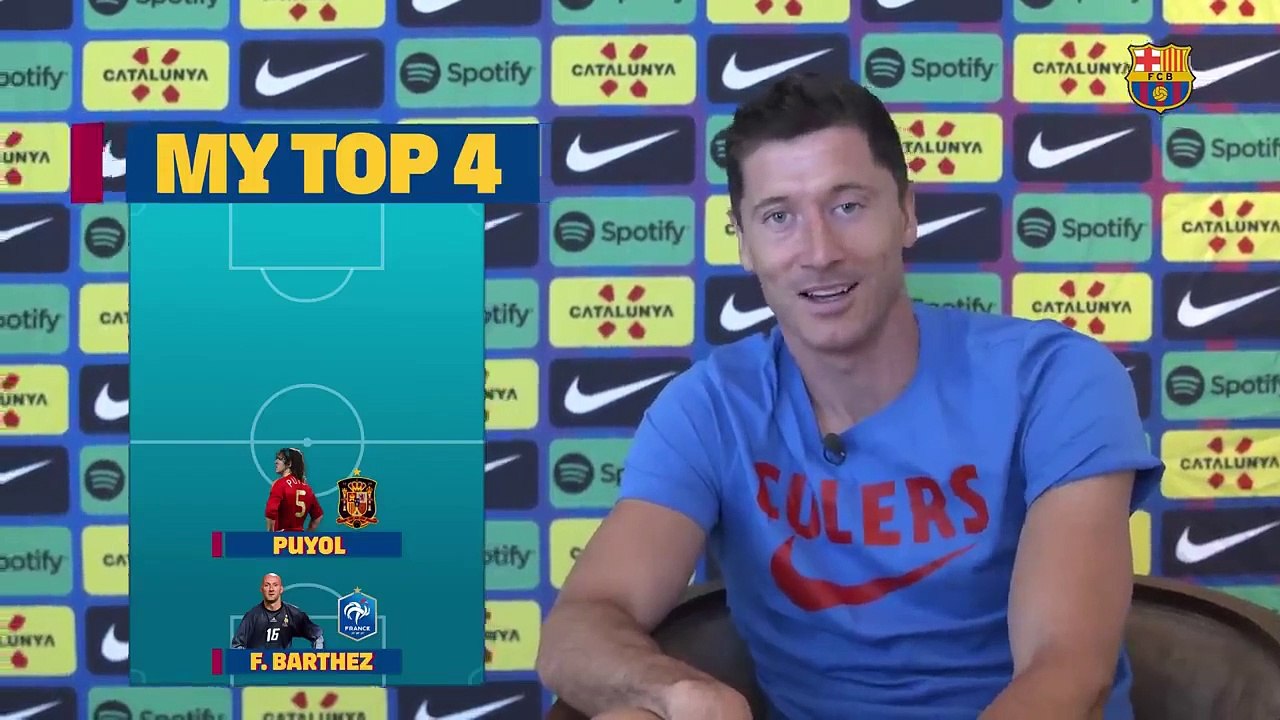 Lewandowski elige a sus cuatro futbolistas favoritos de la historia