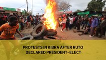 Protests in Kibra after Ruto declared President-elect