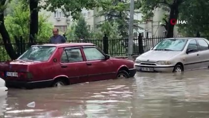 Şiddetli yağışlar Karabük’ü vurdu
