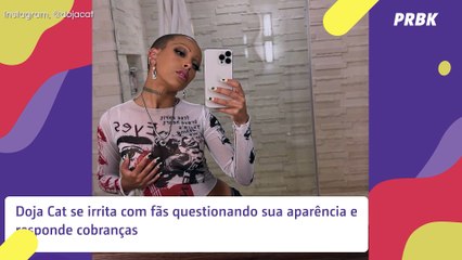 Doja Cat chega ao limite e xinga haters por ataques a sua aparência