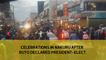 Celebrations in Nakuru after William Ruto declared president elect