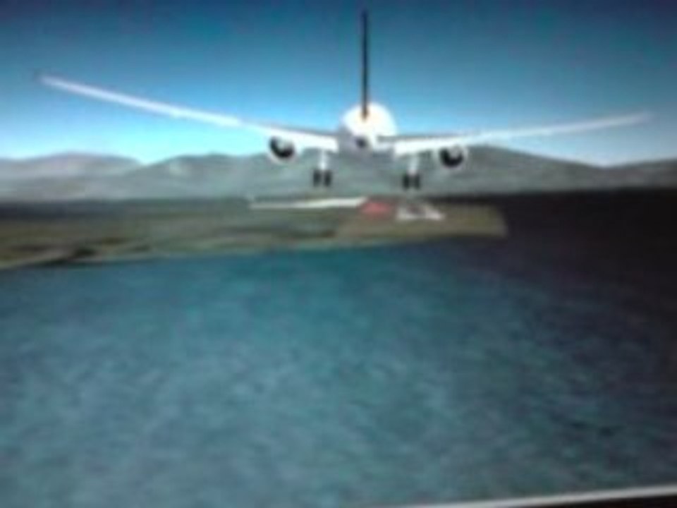 Landing at St Marteen / st martin airport