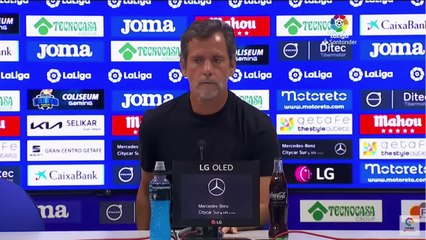 Rueda de prensa de Quique Sánchez Flores tras el Getafe vs. Atlético