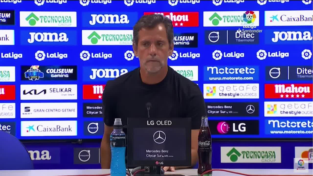 Rueda de prensa de Quique Sánchez Flores tras el Getafe vs. Atlético