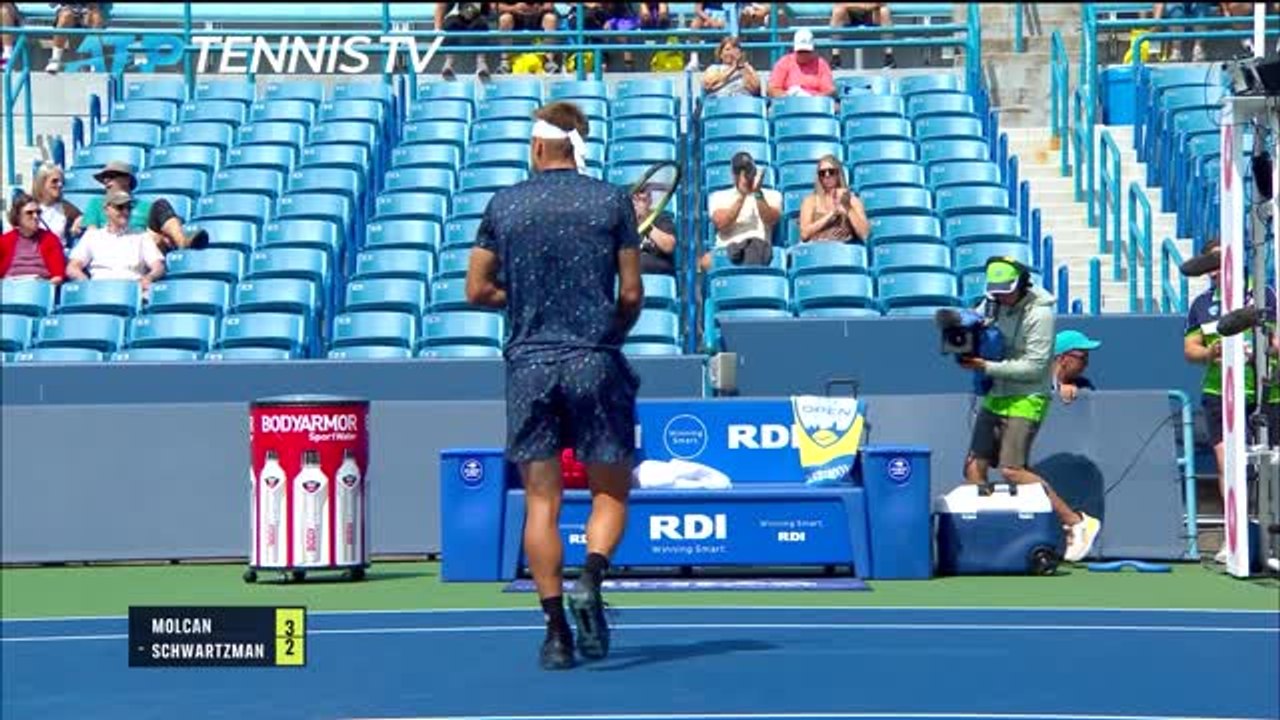 Highlights: Schwartzman dreht Match gegen Molcan