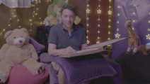 Jon Richardson from 8 out of 10 Cats reading eight year old boy Alfie's story Catheter Boy